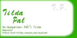 tilda pal business card